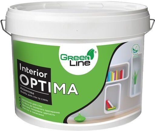 Акрилова фарба для стін та стелі Interior Optima 3 л.
