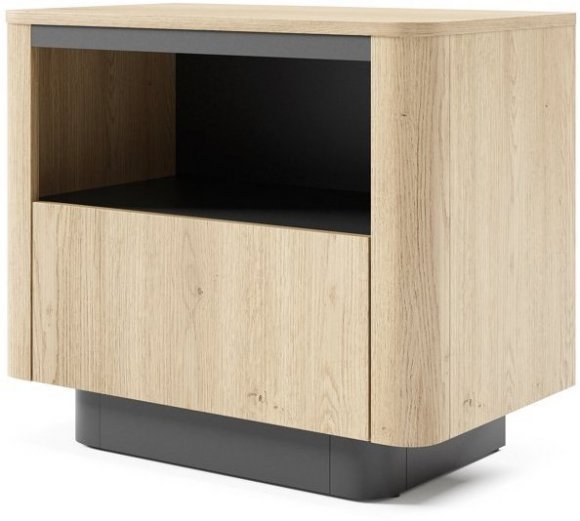 Тумба приліжкова Perfect Home Торро / Torro 1S/63 з 1 шухлядою Дуб кремона/чорний (PFH-091419)