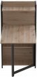 Стіл книжка з етажеркою Практик 1 Ferrum-decor 1200x640x990 Чорний метал ДСП Дуб Сан-Марино 16 мм (FRD-104612)