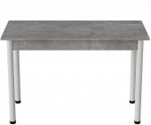 Стіл кухонний Ferrum-decor Беніта 75x120x70 Білий ДСП Бетон16мм (FRD-105567)