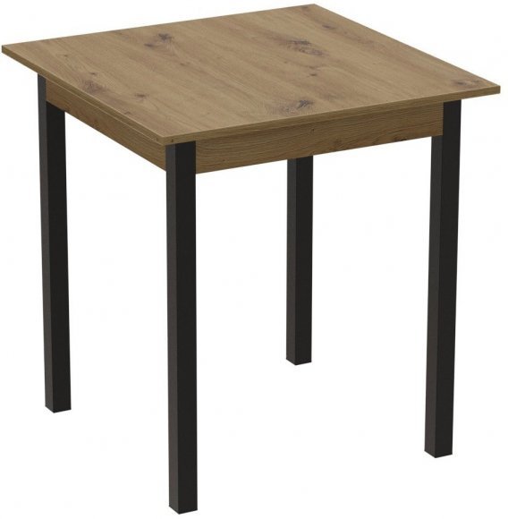 Стіл кухонний Ferrum-decor Дієго 75x70x70 Чорний ДСП Дуб Артизан 16мм (FRD-105709) Стіл кухонний Ferrum-decor Дієго 75x70x70 Чорний ДСП Дуб Артизан 16мм (FRD-105709)