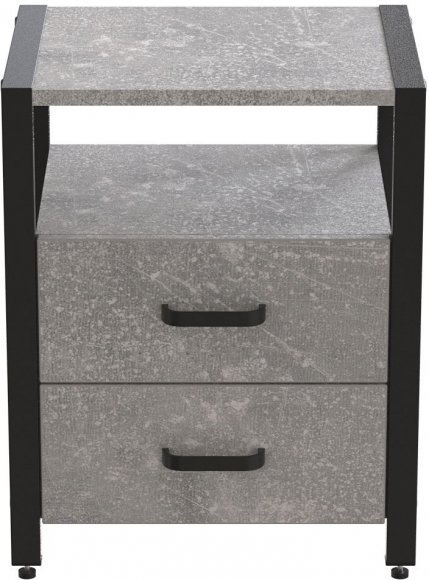 Тумба універсальна Ferrum-decor Вів'єн 2/2 50x41x40 чорний ДСП Дуб Бетон 16мм (FRD-106841) Тумба універсальна Ferrum-decor Вів'єн 2/2 50x41x40 чорний ДСП Дуб Бетон 16мм (FRD-106841)