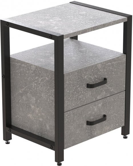 Тумба універсальна Ferrum-decor Вів'єн 2/2 50x41x40 чорний ДСП Дуб Бетон 16мм (FRD-106841) Тумба універсальна Ferrum-decor Вів'єн 2/2 50x41x40 чорний ДСП Дуб Бетон 16мм (FRD-106841)