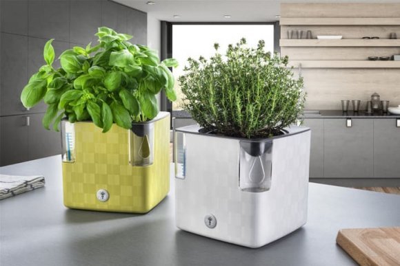 Вазон із системою автополиву Cobble 2,2 л білий (8595096964111) 78999