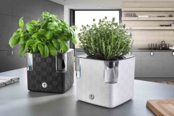 Вазон із системою автополиву Cobble 2,2 л білий (8595096964111) 78999