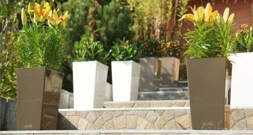 Вазон Elise 30 см коричневий глянцевий 4111385072