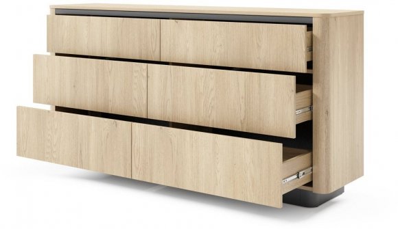Комод Perfect Home Торро / Torro 6S/163 з 6 шухядами Дуб кремона/чорний (PFH-091416) Комод Perfect Home Торро / Torro 6S/163 з 6 шухядами Дуб кремона/чорний (PFH-091416)