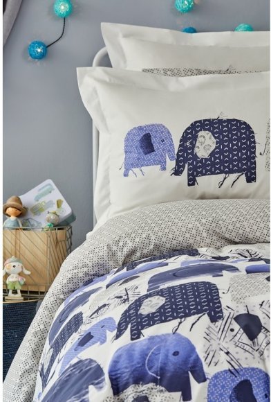 Постільна білизна Ruben mavi 2019-2 блакитний ранфорс підліткова svt-2000022216326