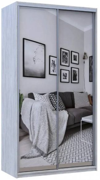 Шафа-купе Doros Сити Лайт Сосна Натти 2 Дзеркала 120х60х225 (DRS-011960)
