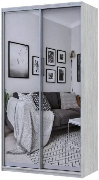 Шафа-купе Doros Сити Лайт Сосна Натти 2 Дзеркала 120х60х225 (DRS-011960)