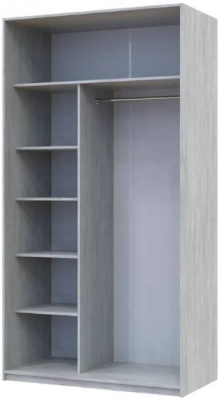 Шафа-купе Doros Сити Лайт Сосна Натти 2 Дзеркала 120х60х225 (DRS-011960)