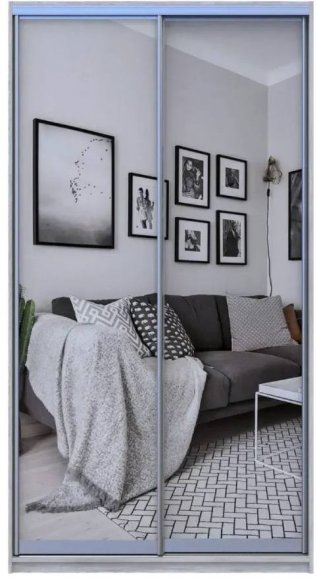 Шафа-купе Doros Сити Лайт Сосна Натти 2 Дзеркала 120х60х225 (DRS-011960)