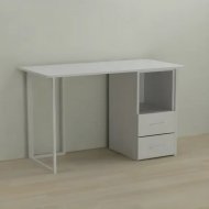 Письмовий стіл Ferrum-decor Отто 76x140x60 білий ДСП Біле 32мм (FRD-101036) Письмовий стіл Ferrum-decor Отто 76x140x60 білий ДСП Біле 32мм (FRD-101036)