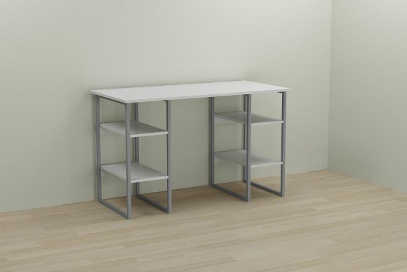 Письмовий стіл Ferrum-decor Тім 75x120x60 сірий ДСП Біле 16мм (FRD-102458)