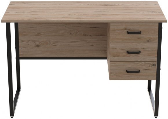 Комп'ютерний стіл Ferrum-decor Гаррі 75x140x70 чорний ДСП Дуб Сан-Марино 16мм (FRD-103564)