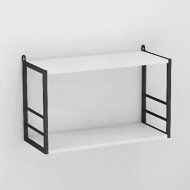 Книжкова полиця універсальна Ferrum-decor Стим 1 38x63x26 чорний ДСП Біле 16мм (FRD-104085)