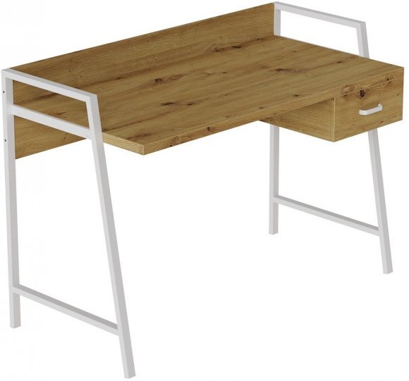 Письмовий стіл Ferrum-decor Комфорт 750x1200x600 Білий метал ДСП Дуб Артизан 32 мм (FRD-103462) Письмовий стіл Ferrum-decor Комфорт 750x1200x600 Білий метал ДСП Дуб Артизан 32 мм (FRD-103462)