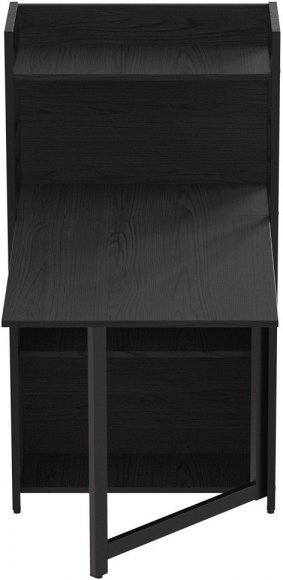 Стіл книжка з етажеркою Практик 1 Ferrum-decor 120x64x99 Чорний метал ДСП Сосна Кембра 16 мм (FRD-104613)