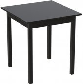 Стіл кухонний Ferrum-decor Дієго 75x70x70 Чорний ДСП Сосна Кембра 16мм (FRD-105710)