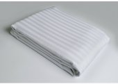 Простирадло Сатін Страйп 1х1 білий Туреччина 180х240 см
