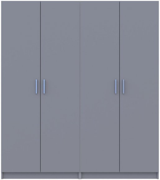 Комплект Doros Промо з полицями Сірий 2+2 ДСП 180х48х204 DRS-011627 (80737771) Комплект Doros Промо з полицями Сірий 2+2 ДСП 180х48х204 DRS-011627 (80737771)