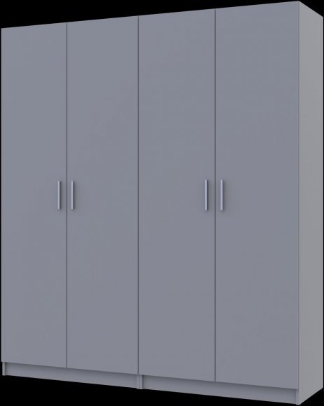 Комплект Doros Промо з полицями Сірий 2+2 ДСП 180х48х204 DRS-011627 (80737771) Комплект Doros Промо з полицями Сірий 2+2 ДСП 180х48х204 DRS-011627 (80737771)