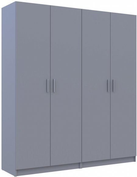 Комплект Doros Промо з полицями Сірий 2+2 ДСП 180х48х204 DRS-011627 (80737771) Комплект Doros Промо з полицями Сірий 2+2 ДСП 180х48х204 DRS-011627 (80737771)