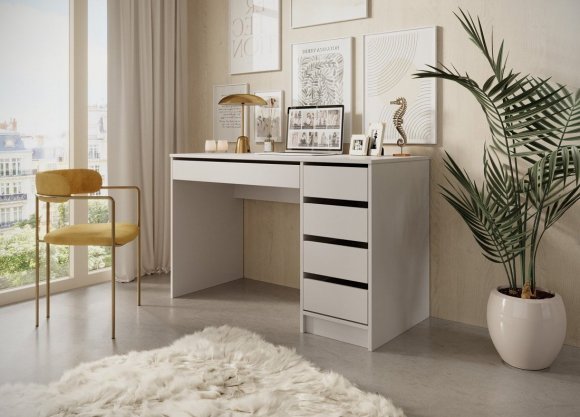 Стіл туалетний письмовий Perfect Home Ада / Ada 5S/120 з 5 шухлядами Кашемір (PFH-091309)