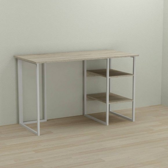 Письмовий стіл Ferrum-decor Кевін 75x140x70 білий ДСП Дуб Сонома 16мм (FRD-101288) Письмовий стіл Ferrum-decor Кевін 75x140x70 білий ДСП Дуб Сонома 16мм (FRD-101288)