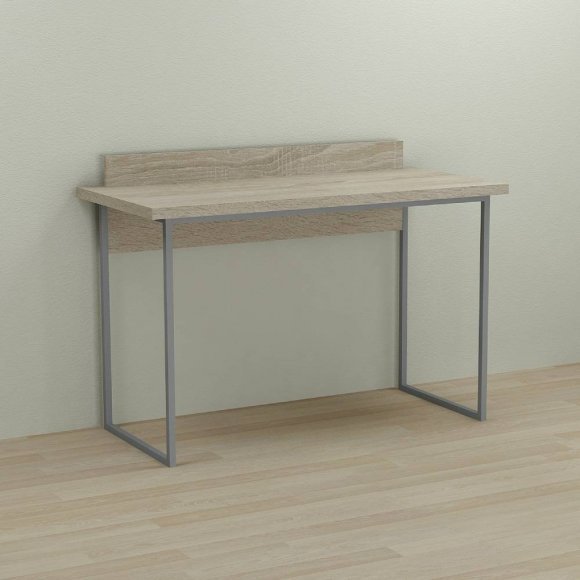 Письмовий стіл Ferrum-decor Скай 76x100x60 сірий ДСП Дуб Сонома 32мм (FRD-101537)