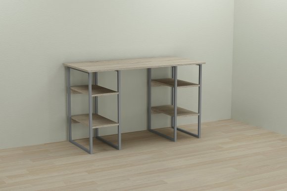 Письмовий стіл Ferrum-decor Тім 75x120x60 сірий ДСП Дуб Сонома 16мм (FRD-102459)