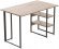 Комп'ютерний стіл Ferrum-decor Кевін 75x140x60 чорний ДСП Дуб Сан-Марино 32мм (FRD-103817)