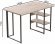 Комп'ютерний стіл Ferrum-decor Кевін 75x140x60 чорний ДСП Дуб Сан-Марино 32мм (FRD-103817)