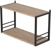 Книжкова полиця універсальна Ferrum-decor Стім 1 38x63x26 чорний ДСП Дуб Сан-Марино 16мм (FRD-104086) Книжкова полиця універсальна Ferrum-decor Стім 1 38x63x26 чорний ДСП Дуб Сан-Марино 16мм (FRD-104086)