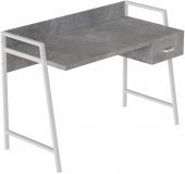Письмовий стіл Ferrum-decor 750x1200x600 Білий метал ДСП Бетон 32 мм (FRD-103463) Письмовий стіл Ferrum-decor 750x1200x600 Білий метал ДСП Бетон 32 мм (FRD-103463)