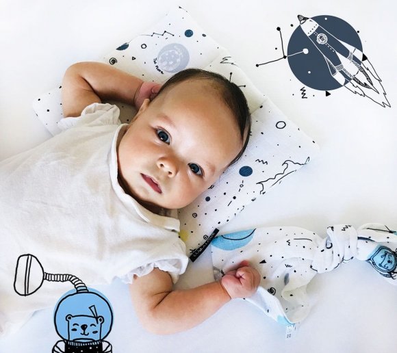 Подушка муслінова 20х30 см Space lullalove-4414 Подушка муслінова 20х30 см Space lullalove-4414