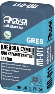 Клейова суміш для керамогранітної плитки ПП-011 GRES