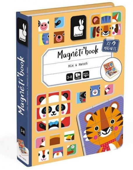 Магнітна книга Мікс тварин J02587 Магнітна книга Мікс тварин J02587