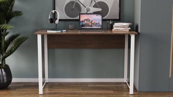 Комп'ютерний стіл Ferrum-decor Раян 75x120x70 білий ДСП Дуб Сан-Марино 16мм (FRD-101164)