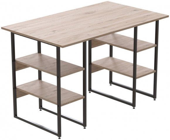 Комп'ютерний стіл Ferrum-decor Карен 75x140x60 чорний ДСП Дуб Сан-Марино 16мм (FRD-102053)