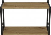 Книжкова полиця універсальна Ferrum-decor Стім 1 38x63x26 чорний ДСП Дуб Артизан 16мм (FRD-104087) Книжкова полиця універсальна Ferrum-decor Стім 1 38x63x26 чорний ДСП Дуб Артизан 16мм (FRD-104087)