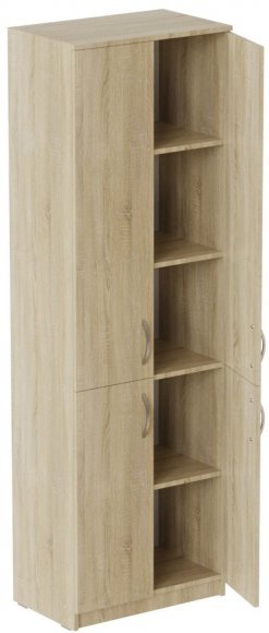 Шафа Анжело Ferrum-decor на 5 полиць із 4 дверима 1900x600x380 ДСП Дуб Сонома 16 мм (FRD-105004) Шафа Анжело Ferrum-decor на 5 полиць із 4 дверима 1900x600x380 ДСП Дуб Сонома 16 мм (FRD-105004)