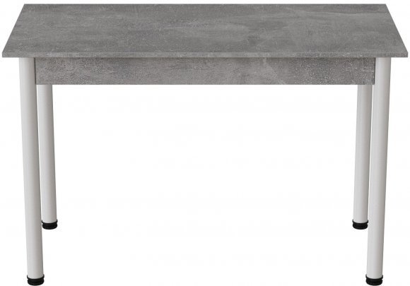 Стіл кухонний Ferrum-decor Беніта 75x120x80 Білий ДСП Бетон 16мм (FRD-105570)