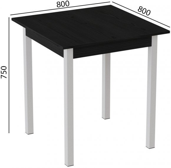 Стіл кухонний Ferrum-decor Дієго 75x80x80 Білий ДСП Сосна Кембра 16мм (FRD-105712) Стіл кухонний Ferrum-decor Дієго 75x80x80 Білий ДСП Сосна Кембра 16мм (FRD-105712)