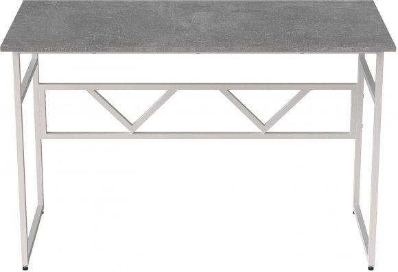 Стіл письмовий Раян Ferrum-decor 750x1400x700 Білий метал ДСП Бетон 16 мм (FRD-106502)