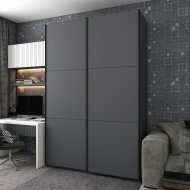 Шафа-купе двохдверна Doros G-Caiser 160х60х240 см Графіт (DRS-011035) Шафа-купе двохдверна Doros G-Caiser 160х60х240 см Графіт (DRS-011035)