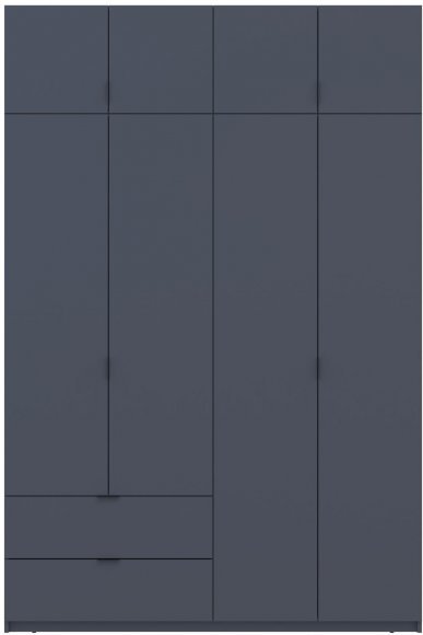 Шафа розпашна с антресолью Doros Лукас 160х50х240 см Графіт (DRS-011194) Шафа розпашна с антресолью Doros Лукас 160х50х240 см Графіт (DRS-011194)