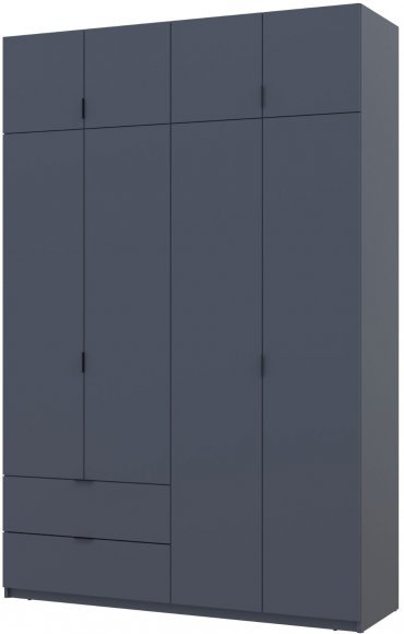 Шафа розпашна с антресолью Doros Лукас 160х50х240 см Графіт (DRS-011194) Шафа розпашна с антресолью Doros Лукас 160х50х240 см Графіт (DRS-011194)
