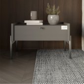 Тумба приліжкова LION Wood з однією шухлядою Антрацит (чорні ножки) (LION-041305) Тумба приліжкова LION Wood з однією шухлядою Антрацит (чорні ножки) (LION-041305)