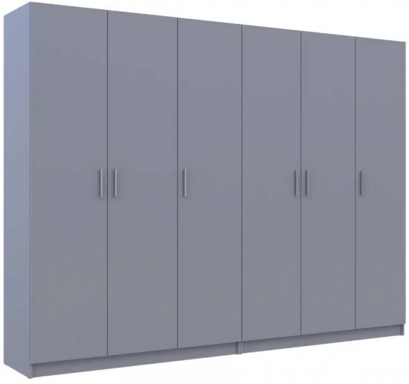 Шафа для одягу Doros Промо Сірий 3+3 ДСП 270х48х204 DRS-011629 (80737768) Шафа для одягу Doros Промо Сірий 3+3 ДСП 270х48х204 DRS-011629 (80737768)